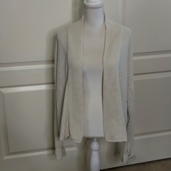 Madewell cream terry cloth type open cardigan sweater large, see measurements - Picture 1 of 12